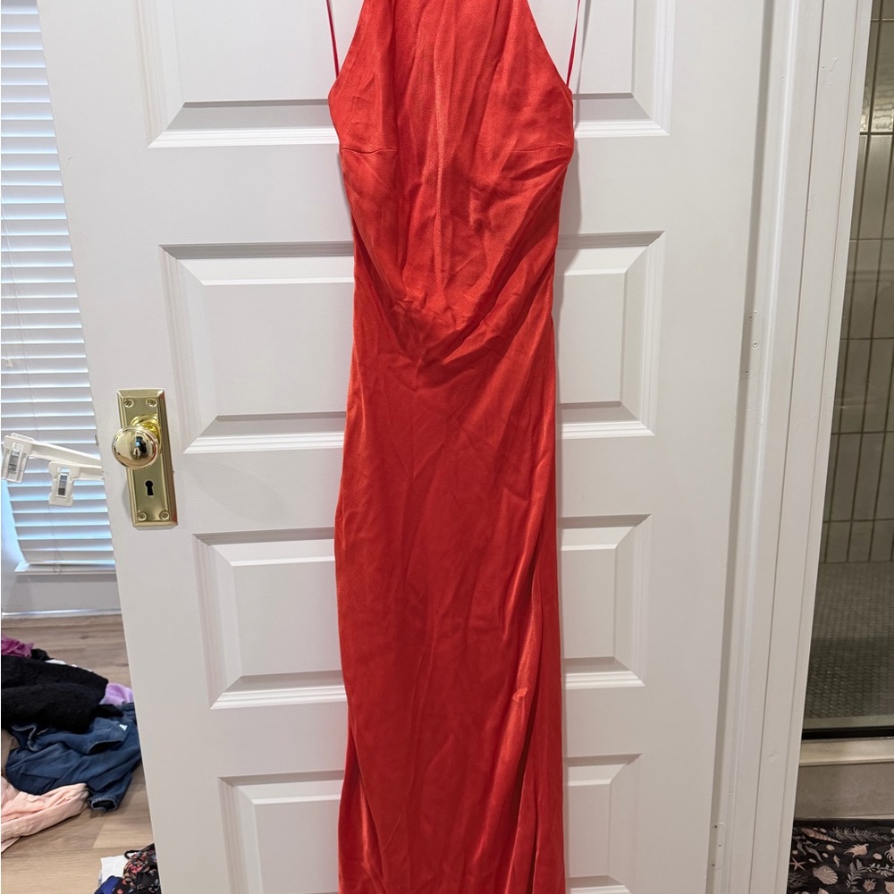 NWT Bardot Mila Cowl Slip Dress in Fire Red - Picture 6 of 8